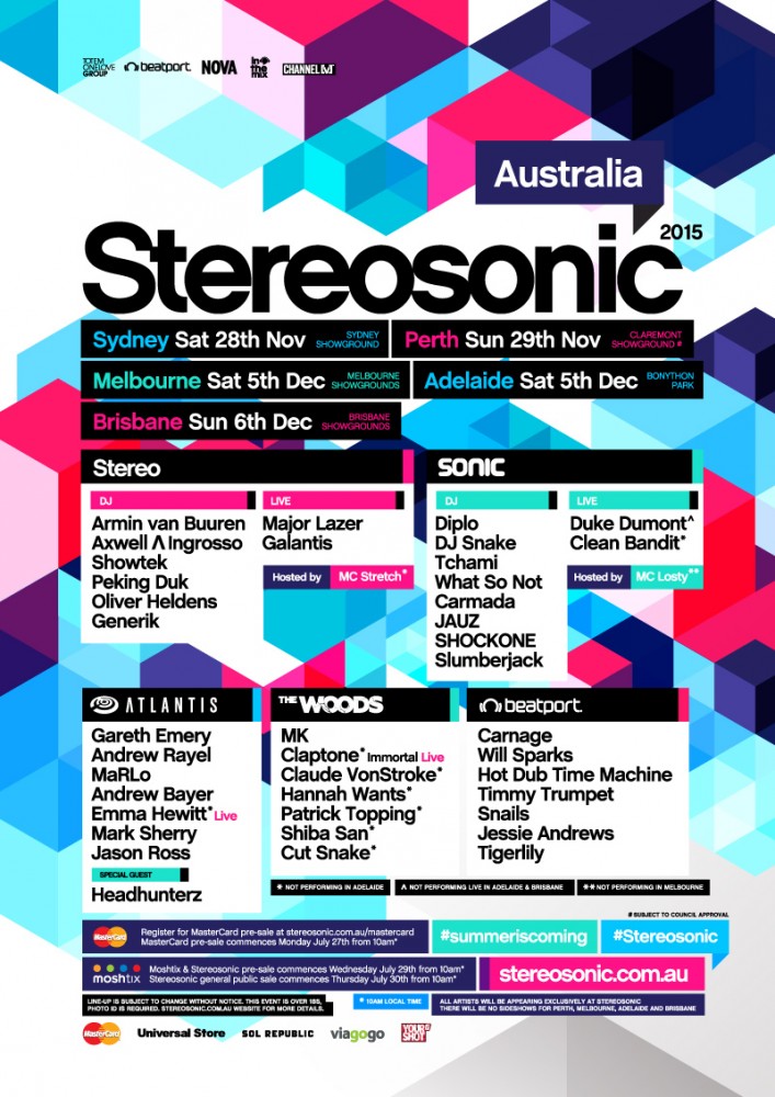 stereosonic line-up