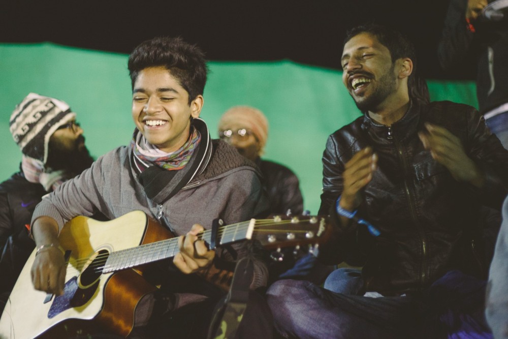 Pratyush Shankar enjoying at the camp jam at Chasing Storm New Year's Edition at Coorg
