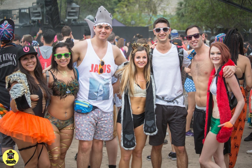 Techno squad at the Resistance stage