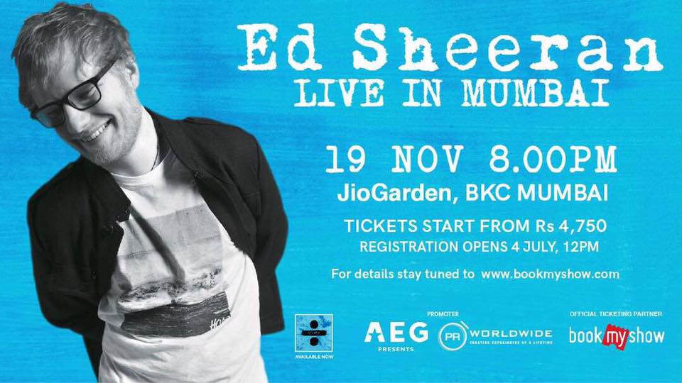 Ed Sheeran India Tour Tickets Go Live In Minutes! Sherpa Land
