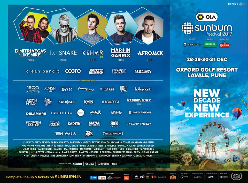 KSHMR, Afrojack & More Join Sunburn Festival, Pune, Final Lineup & We